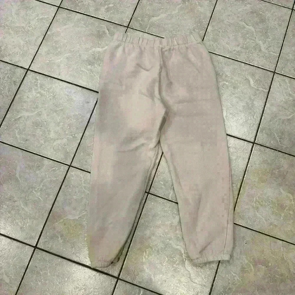 Vans Cream sweatshirt Fleece Joggers with Side Pockets Size Small - Picture 2 of 5